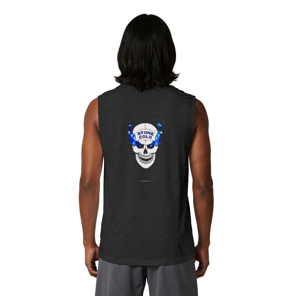 Austin 3:16 Muscle Tank — Stone Cold Skull Graphic Sleeveless Tee