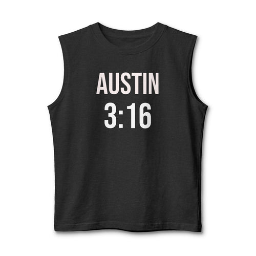 Austin 3:16 Muscle Tank — Stone Cold Skull Graphic Sleeveless Tee